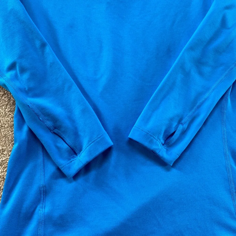 Nike Therma-FIT Training Top Womens Medium Blue Quarter Zip Pullover‎
